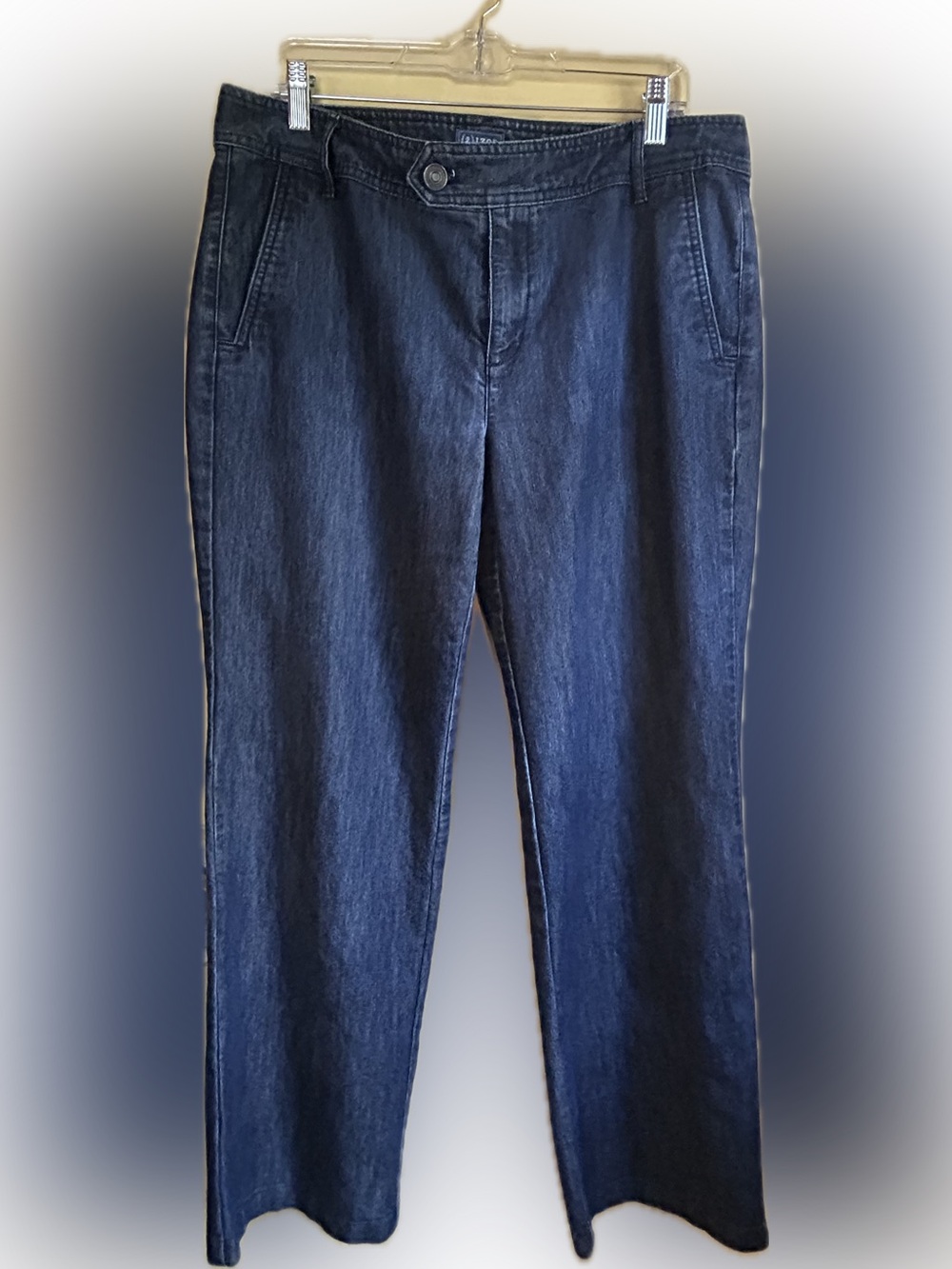 IZOD women’s Size 12 Dark Blue trouser style  Jeans